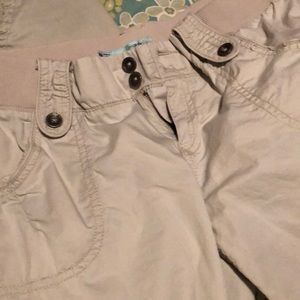 Capris. Khaki size medium. Maurice’s.